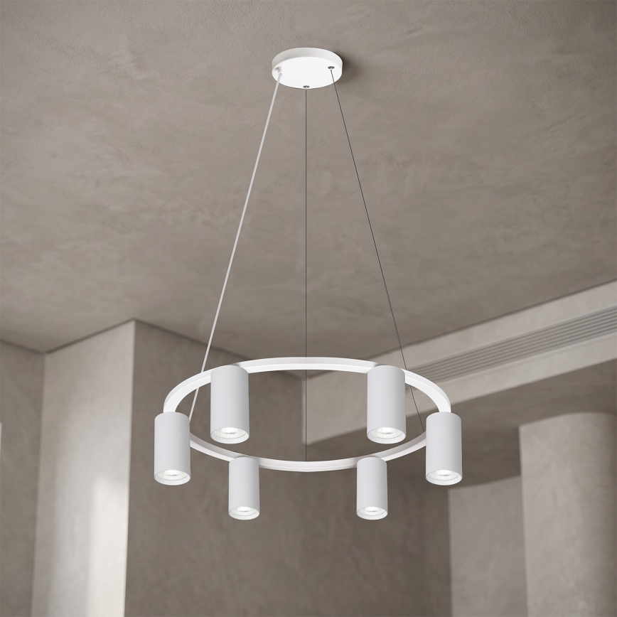 Brilagi - LED RGBW dimmbare Pendelleuchte an Kabel SELE 6xGU10/6,5W/230V 2700-6500K weiß + Fernbedienung