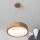 Brilagi - LED RGBW dimmbare Pendelleuchte CARVALHO 2xE27/9W/230V 2700–6500K Wi-Fi Eiche Ø 37 cm