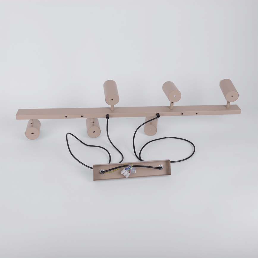 Brilagi - LED RGBW dimmbare Seilpendelleuchte SELE 6xGU10/6,5W/230V 2700-6500K beige + Fernbedienung