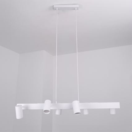 Brilagi - LED RGBW dimmbare Pendelleuchte an Kabel SELE 6xGU10/6,5W/230V 2700-6500K weiß + Fernbedienung