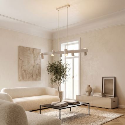 Brilagi - LED RGBW dimmbare Pendelleuchte an Kabel SELE 6xGU10/6,5W/230V 2700-6500K weiß + Fernbedienung