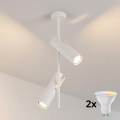 Brilagi - LED RGBW dimmbare Stangen-Deckenleuchte BRANCH 2xGU10/6,5W/230V 2700-6500K weiß