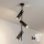 Brilagi - LED RGBW dimmbare Stangenleuchte BRANCH 3xGU10/6,5W/230V 2700-6500K schwarz