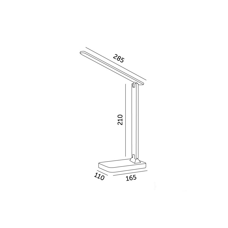 Brilagi - LED RGBW dimmbare Tischlampe MODO LED/7W/5V 3000/4000/6500K schwarz