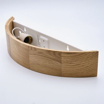 Brilagi - LED RGBW dimmbare Wandleuchte CARVALHO 1xE27/15W/230V 2700-6500K Wi-Fi Eiche