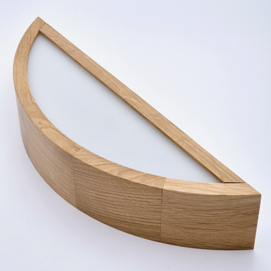 Brilagi - LED RGBW dimmbare Wandleuchte CARVALHO 1xE27/15W/230V 2700-6500K Wi-Fi Eiche