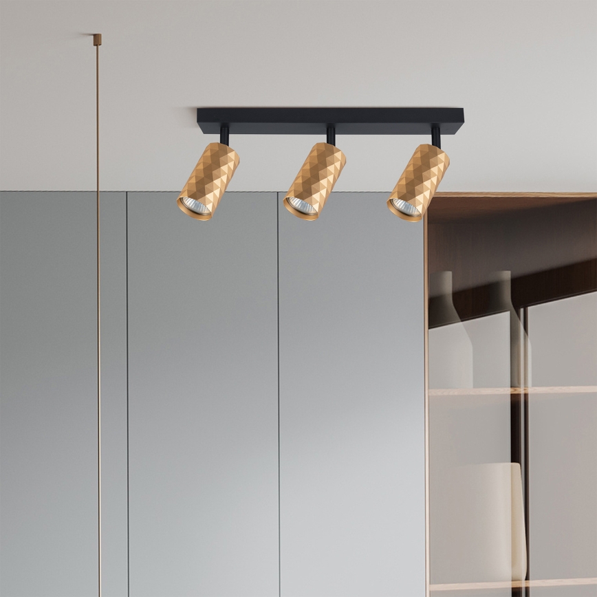 Brilagi - LED RGBW dimmbarer Einbaustrahler SELE DIAMANT 3xGU10/6,5W/230V 2700-6500K Wi-Fi goldfarben