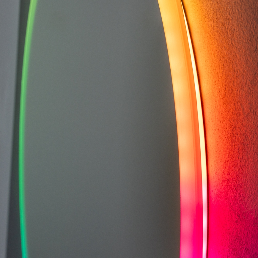 Brilagi - LED RGBW beheizter Badezimmerspiegel CLARA PRO LED/18,5W/230V Ø 60 cm IP44 CRI 90 dimmbar + CCT