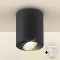 Brilagi - LED RGBW dimmbarer Deckenspot MIA 1xGU10/4,8W/230V 3000K 100x80 mm schwarz + Fernbedienung