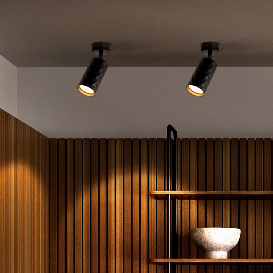 Brilagi - Dimmbarer LED RGBW-Einbau-Spot SELE DIAMANT 1xGU10/6W/230V 3000K Wi-Fi schwarz