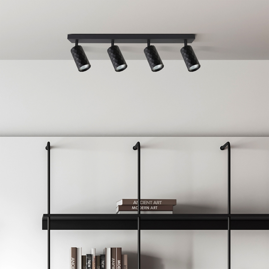 Brilagi - Dimmbarer LED RGBW-Einbaustrahler SELE DIAMANT 4xGU10/6,5W/230V 2700-6500K Wi-Fi, schwarz