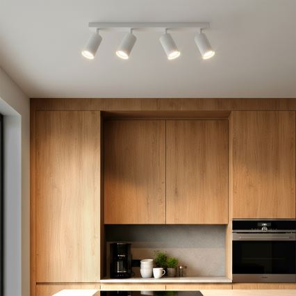 Brilagi - LED RGBW dimmbarer Einbaustrahler SELE MODERN 4xGU10/6W/230V 3000K Weiß + Fernbedienung