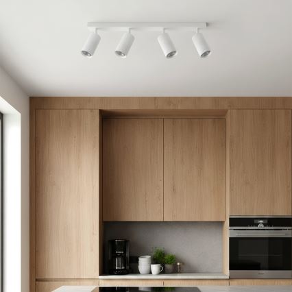 Brilagi - LED RGBW dimmbarer Einbaustrahler SELE MODERN 4xGU10/6W/230V 3000K Weiß + Fernbedienung
