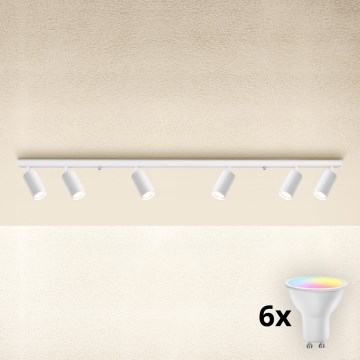 Brilagi - LED RGBW dimmbarer Deckenspot SELE MODERN 6× GU10 / 6,5 W / 230 V / 2700–6500 K Wi‑Fi weiß
