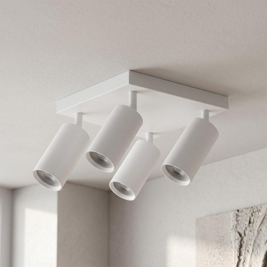 Brilagi - LED RGBW dimmbar Spot-Einbauleuchte SELE SQUARE 4xGU10/6,5W/230V 2700-6500K weiß