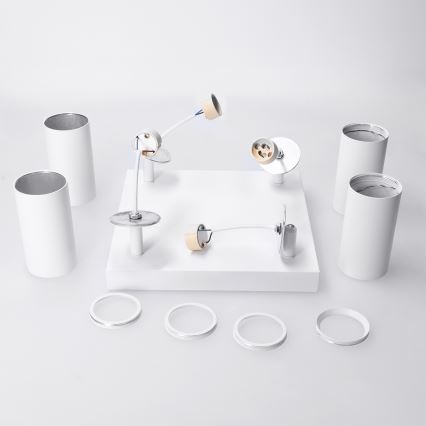 Brilagi - LED RGBW dimmbar Spot-Einbauleuchte SELE SQUARE 4xGU10/6,5W/230V 2700-6500K weiß