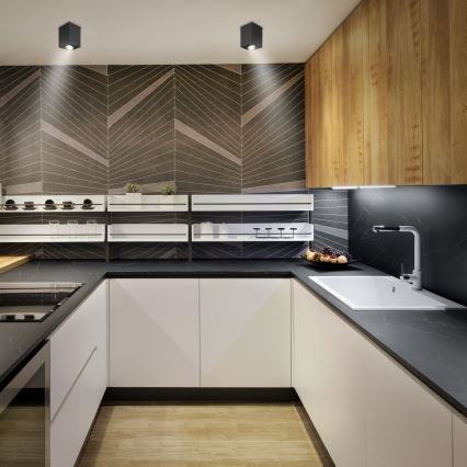 Brilagi - Dimmbarer LED RGBW-Deckenspot MIA 1xGU10/30W/230V 2700-6500K Wi-Fi 100x80 mm schwarz