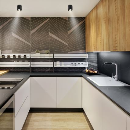 Brilagi - dimmbarer LED RGBW-Einbaustrahler MIA 1xGU10/30W/230V 3000K Wi-Fi 84x80 mm schwarz