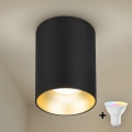 Brilagi - LED RGBW dimmbarer Einbau-Spot TRINE 1xGU10/4,8W/230V 3000K schwarz/gold + Fernbedienung