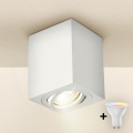 Brilagi - LED RGBW dimmbarer Einbaustrahler MIA 1xGU10/4,8W/230V 3000K 100x80 mm weiß + Fernbedienung