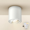 Brilagi - LED RGBW dimmbarer Einbaustrahler MIA 1xGU10/4,8W/230V 3000K 84x80 mm weiß + Fernbedienung