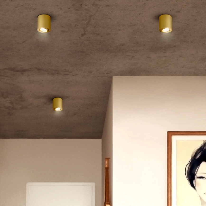 Brilagi - LED RGBW dimmbarer Einbauspot MIA 1xGU10/4,8W/230V 3000K 84x80 mm gold + Fernbedienung