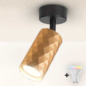 Brilagi - LED RGBW dimmbarer Einbaustrahler SELE DIAMANT 1xGU10/4,8W/230V goldfarben + Fernbedienung