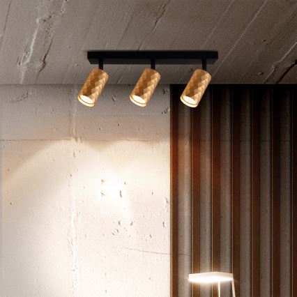 Brilagi - LED RGBW dimmbarer Einbaustrahler SELE DIAMANT 3xGU10/6W/230V 3000K gold + Fernbedienung