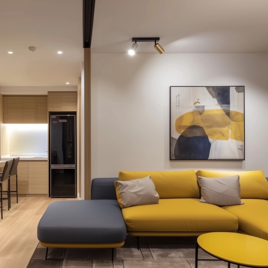 Brilagi - Dimmbarer LED RGBW-Einbaustrahler SELE GOLDEN 2xGU10/6W/230V 3000K schwarz/gold + Fernbedienung