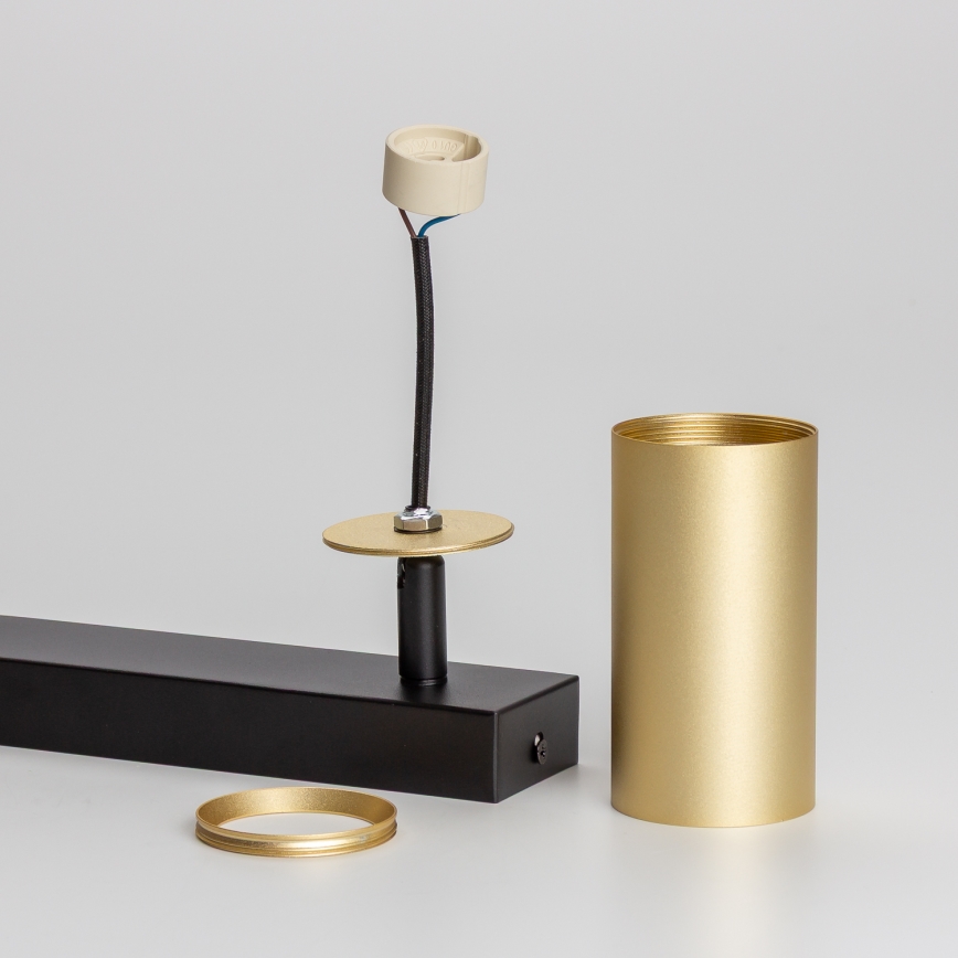 Brilagi - Dimmbarer LED RGBW-Einbaustrahler SELE GOLDEN 2xGU10/6W/230V 3000K schwarz/gold + Fernbedienung