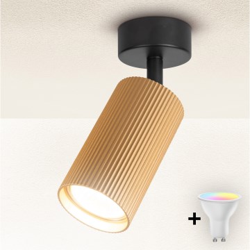 Brilagi - LED RGBW dimmbarer Einbaustrahler SELE MODERN 1xGU10/4,8W/230V 3000K goldfarben + Fernbedienung