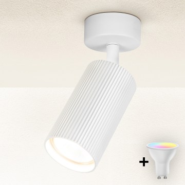Brilagi - LED RGBW Dimmbarer Einbaustrahler SELE MODERN 1xGU10/4,8W/230V 3000K Weiß + Fernbedienung