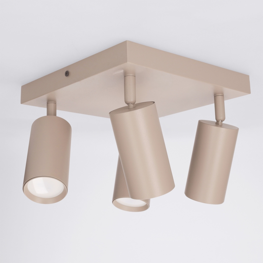 Brilagi - LED RGBW dimmbarer Deckenspot SELE SQUARE 4xGU10/6,5W/230V 2700-6500K beige