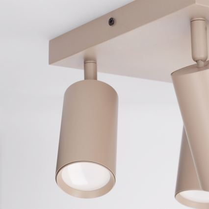 Brilagi - LED RGBW dimmbarer Deckenspot SELE SQUARE 4xGU10/6,5W/230V 2700-6500K beige