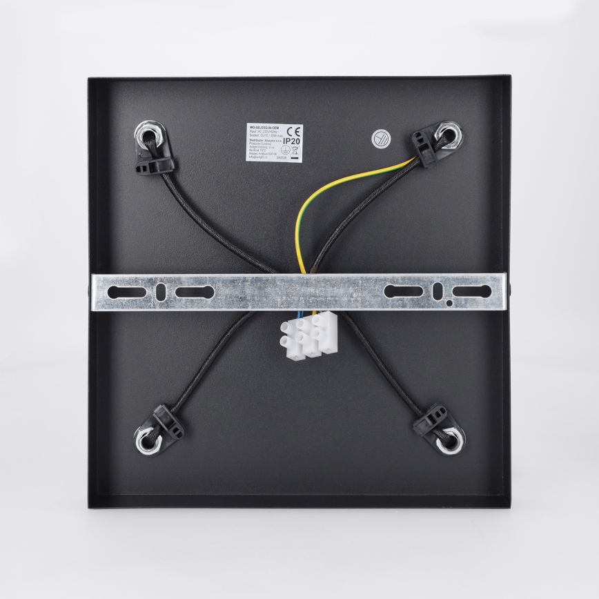 Brilagi - LED RGBW dimmbarer Einbaustrahler SELE SQUARE 4xGU10/6,5W/230V 2700-6500K schwarz/gold
