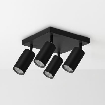 Brilagi - LED RGBW dimmbarer Deckenspot SELE SQUARE 4xGU10/6,5W/230V 2700-6500K schwarz