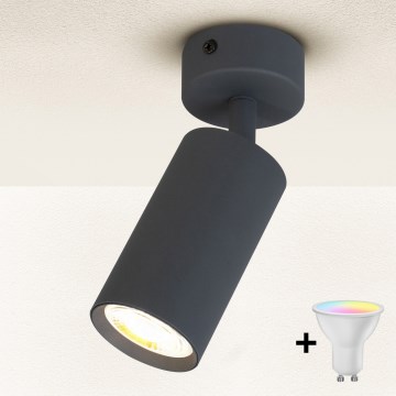 Brilagi - LED RGBW dimmbarer Spot SELE 1xGU10/6W/230V 3000K Anthrazit + Fernbedienung
