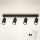 Brilagi - LED RGBW dimmbarer Spot SELE 4xGU10/4,8W/230V 3000K schwarz/gold + Fernbedienung