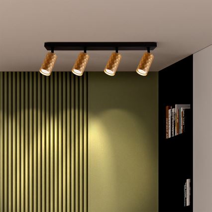 Brilagi - LED RGBW dimmbarer Einbaustrahler SELE DIAMANT 4xGU10/6,5W/230V 2700-6500K Wi-Fi gold