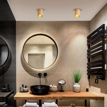 Brilagi - LED RGBW dimmbarer Einbaustrahler TRINE 1xGU10/30W/230V 3000K Wi-Fi Eichen-Dekor