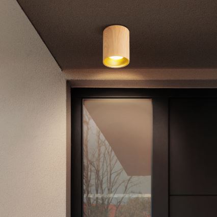 Brilagi - LED RGBW dimmbarer Einbaustrahler TRINE 1xGU10/30W/230V 3000K Wi-Fi Eichen-Dekor