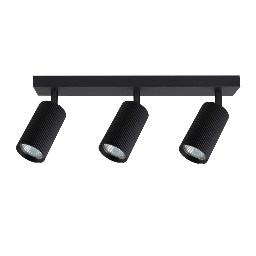 Brilagi - Dimmbarer LED RGBW-Einbaustrahler SELE MODERN 3x GU10/4,8W/230V 3000K schwarz + Fernbedienung