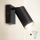 Brilagi - LED RGBW dimmbarer Wand-Spot mit Schalter SELE 1xGU10/4,8W/230V 3000K schwarz/gold + Fernbedienung