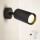 Brilagi - LED RGBW dimmbares Wand-Spotlight mit Schalter SELE 1xGU10/4,8W/230V 3000K schwarz + Fernbedienung
