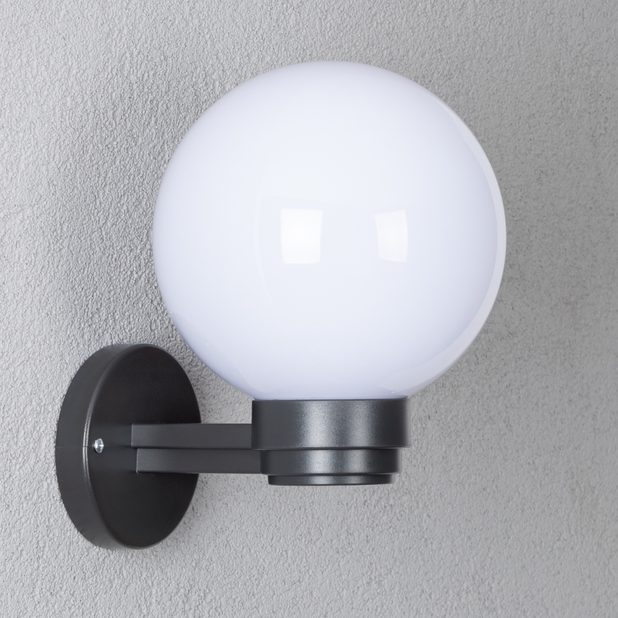 Brilagi - LED RGBW dimmbare Außen-Wandleuchte HARBOR 1xE27/9W/230V 2700–6500K IP33 anthrazit/weiß