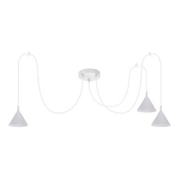 BRILAGI - LED Seilpendelleuchte CONE TRIPLE SPIDER 3xGX53/15W/230V weiß