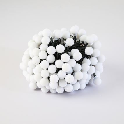 BRILAGI - LED-Solar-Dekorations-Lichterkette BUBBLE, 200 LEDs, 8 Funktionen, 20 m, IP65, warmweiß, 800 mAh