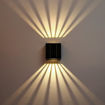 Brilagi - LED Solar-Wandleuchte BLOCK LED/2W/3,7V 1300 mAh IP44