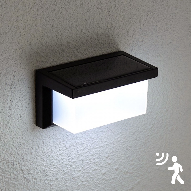 Brilagi - LED-Solar-Wandleuchte mit Bewegungs- und Dämmerungssensor BRICK LED/12W/5,5V 1200 mAh IP65