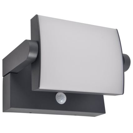 Brilagi - LED Solar-Wandleuchte mit Bewegungs- und Dämmerungssensor ANKLE LED/10W/3,7V 3000 mAh 4000K IP65 Anthrazit